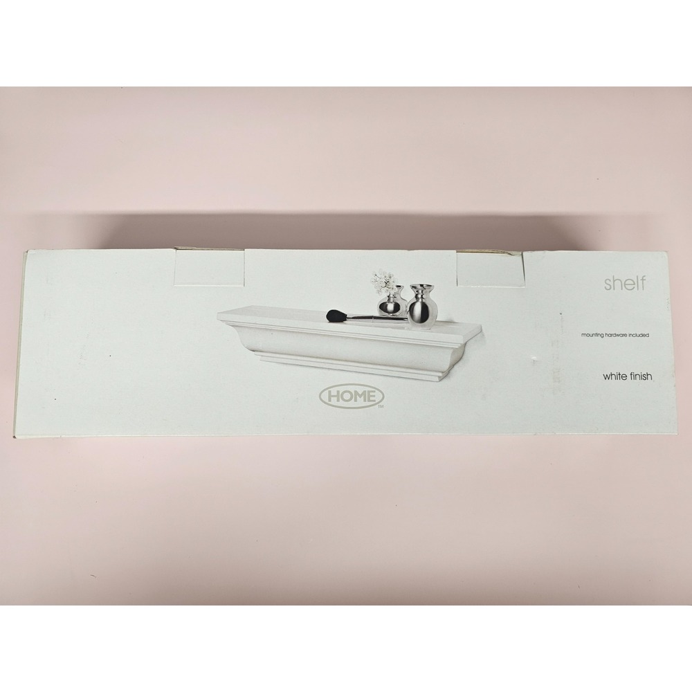New White Crown Molding Shelf Floating Self By Home in‎ original packaging - Picture 4 of 7